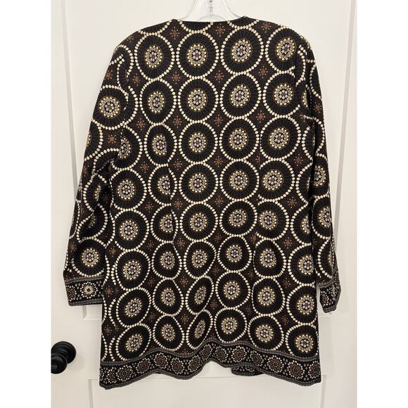 SILKLAND Elegant Collection Embroidered Beaded Jacket Sz L Old Money Mob Wife - Picture 5 of 9